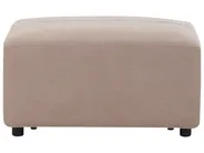 Corner Sofa 4 Seater KOHLO with Ottoman Fabric Taupe Left Hand_945157