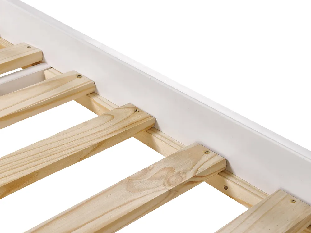 Trundle Bed Pine Wood PETIVILLE 90 x 200 cm (EU Single) White_939677