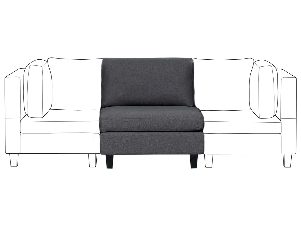 1-Seat Section UNSTAD Fabric Dark Grey