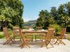 Garden Dining Set 8 Seater MAUI Acacia Wood Light Brown