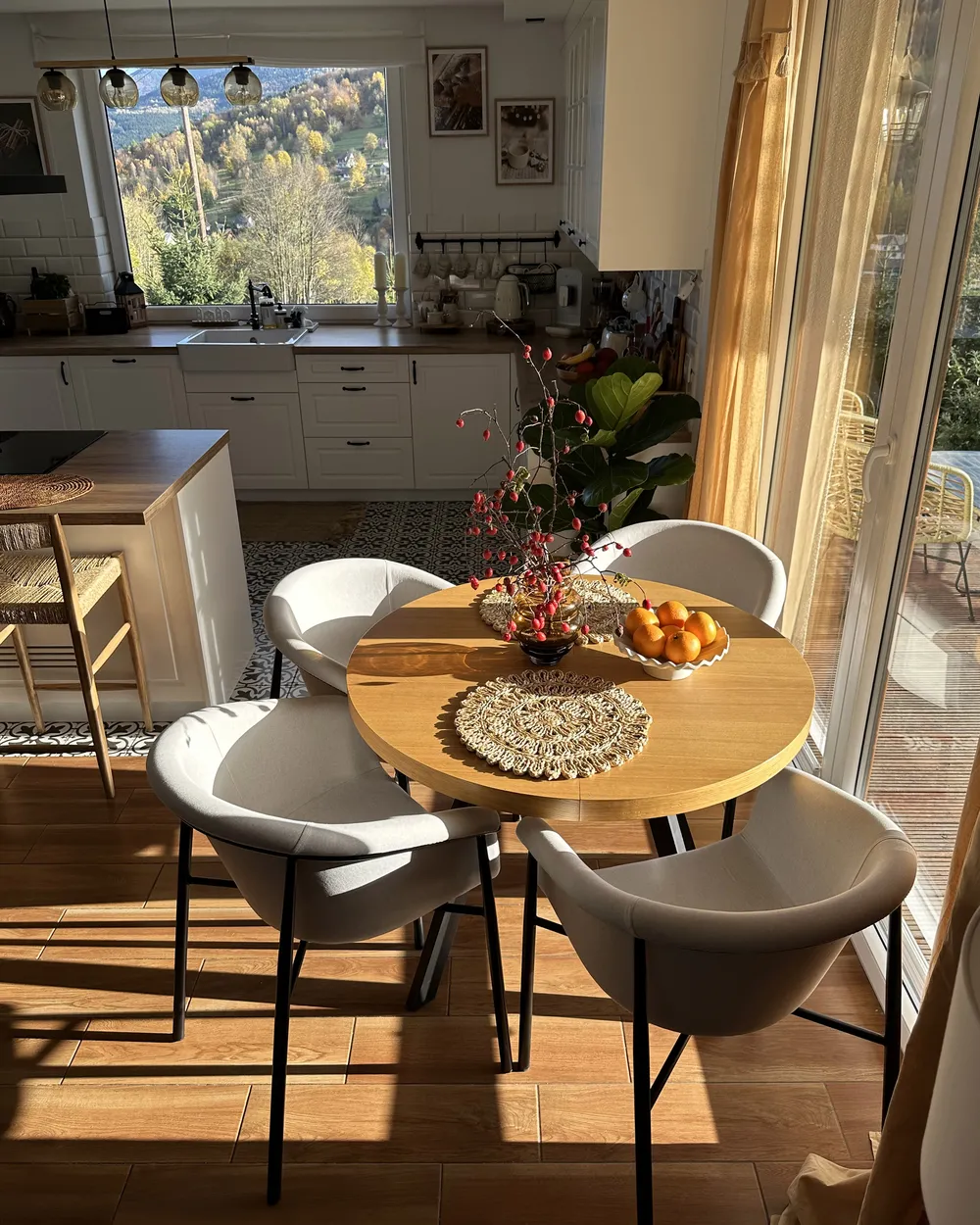 Ruokatuolisetti 2 kpl AMES Vaaleanbeige_896956