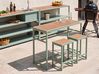 Garden Bar Set 2 Seater AVETRANA Metal Light Green