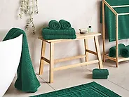 Set med 11 handdukar ATAI Bomull Grön_1184569