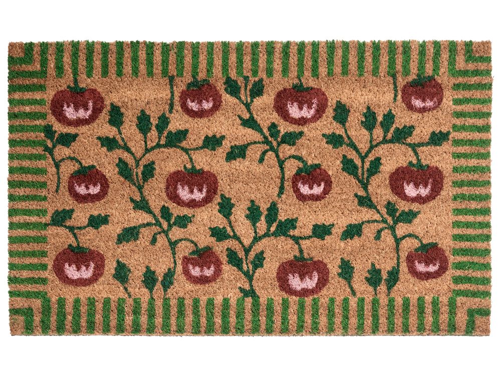 Dørmatte KNIK Naturlig 45 x 75 cm Tomat Kokosfiber