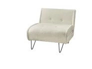 Single Sofa Bed VESTFOLD Boucle Off-White_930405