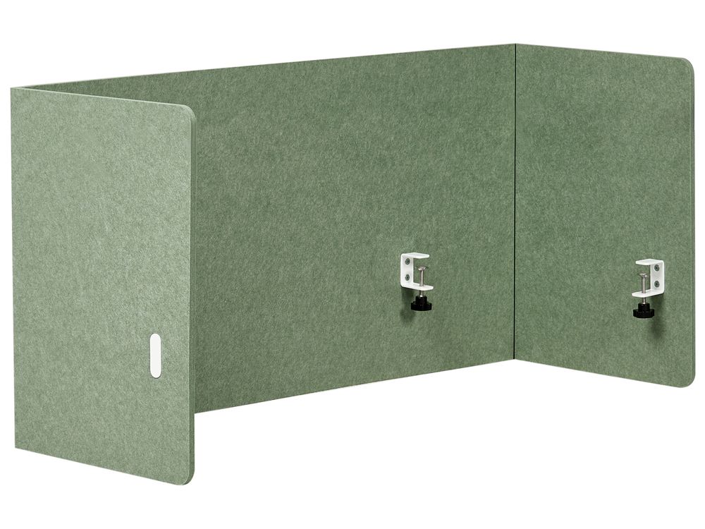 Skiljevägg för skrivbord SOLOA 210 x 61 cm Grön