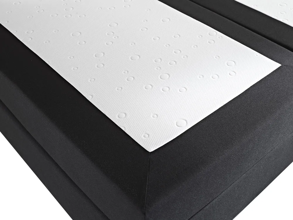 Divan Bed Fabric PRESIDENT 180 x 200 cm (EU Super King) Black_46805