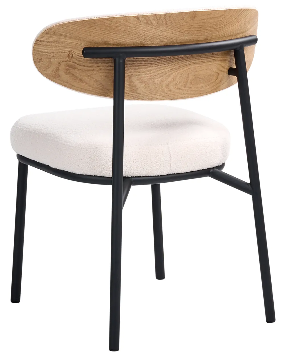 Set of 2 Dining Chairs WINTON Boucle Off-White_1058508