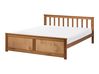 Bed Pine Wood OLENDON 120 x 200 cm (EU Small Double) Brown