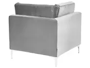 Modular Corner Sofa 4 Seater EVJA Velvet Grey Right Hand_789016