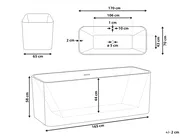 Freestanding Bathtub YATA 1700 x 700 mm White_1149651