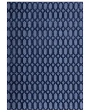 Rug CIZRE Navy Blue 160 x 230 cm Viscose_750435