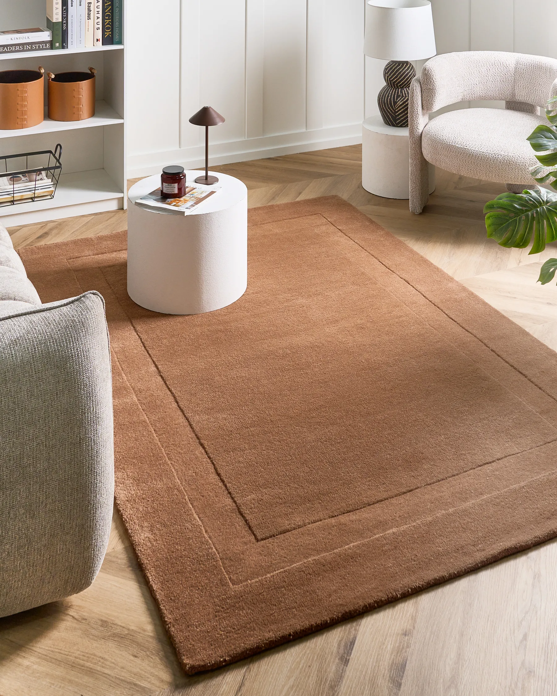 Rug KARGIL Brown 160 x 230 cm Wool_1068861