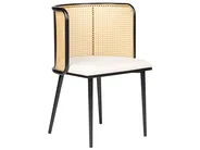 Set of 2 Dining Chairs KOBUK Metal Black_888099