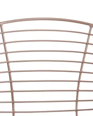 Set of 2 Dining Chairs HOBACK Metal Beige_907836