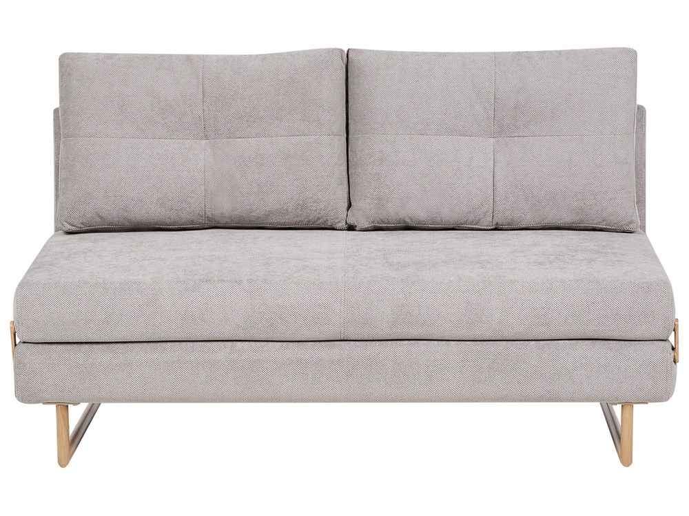 Sofa Bed 3 Seater JERSLEV Fabric Grey