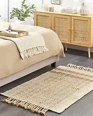 Matto ORTAOBA Beige 80 x 150 cm juutti_1182492