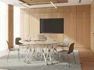 Kulmatyöpöytä taitettava BENDI 90 cm 64 cm Vaaleanruskea_1030762