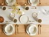 Set of 12 Dinnerware HOPS Stoneware Light Beige