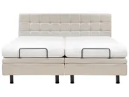 Adjustable Bed Fabric DUKE 180 x 200 cm (EU Super King) Light Beige_973317