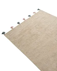 Kids Rug KODINHI  Beige 140 x 200 cm Cotton_1135278