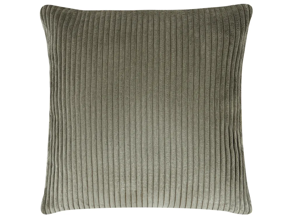 Corner Sofa 4 Seater LUNGO Corduroy Green Right Hand_962318