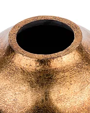 Dekorationsvas LORCA 48 cm Keramik Guldbrun_722700