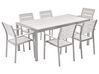 Garden Dining Set 6 Seater VERNIO White