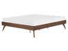 Bed without Headboard BERRIC 160 x 200 cm (EU King Size) Dark Ash Wood