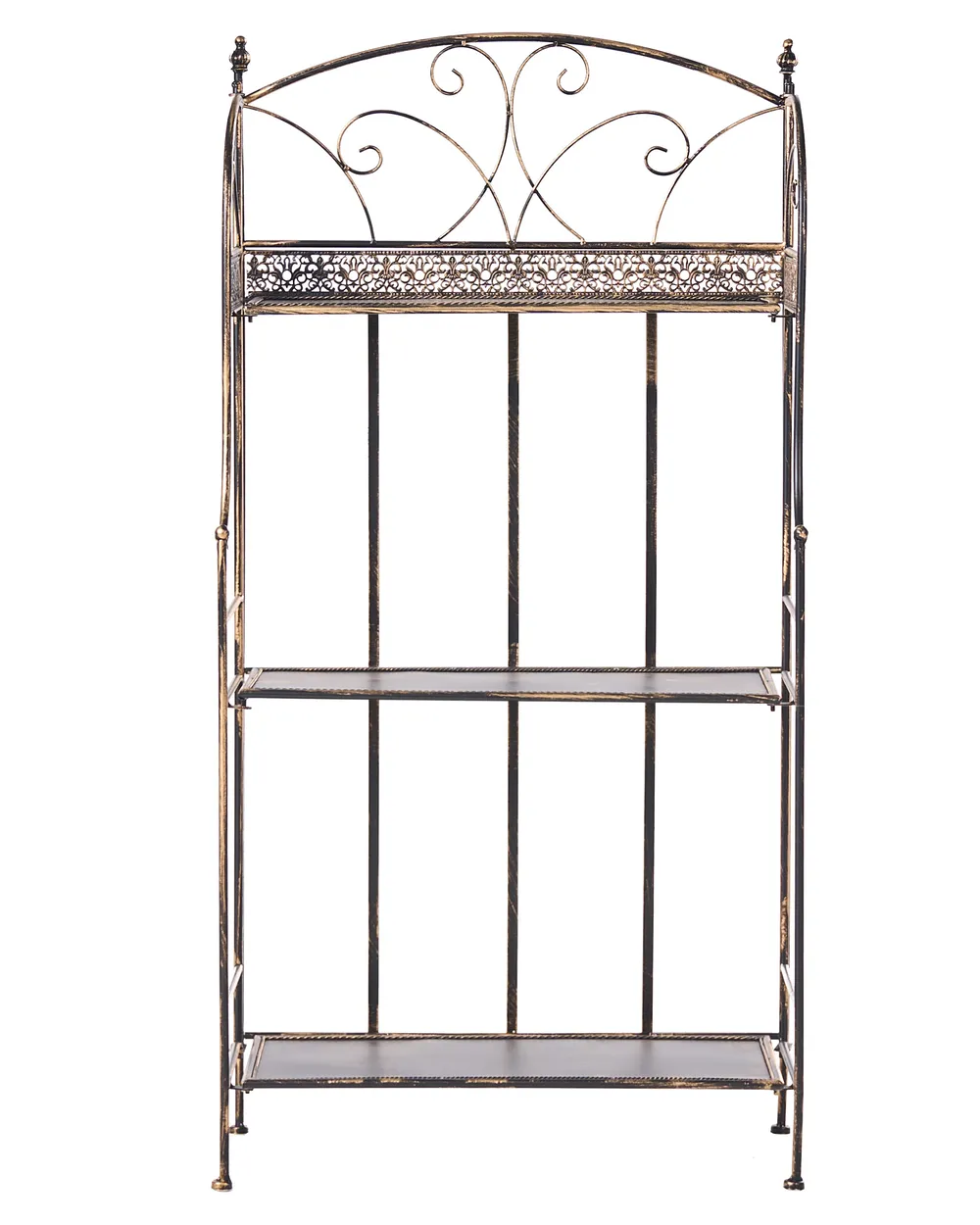 Hylla VILLADOSE 60 cm 117 cm Metall Svart_1029421