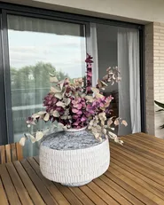 Blomvas DEKSATI 32 cm Keramik Beige_1001540