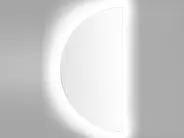 Badrumsspegel med LED LOUE 50 cm 100 cm Silver_894358