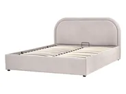 Ottoman Bed QUILLIEN Chenille Taupe 140 x 200 cm (EU Double)_989546