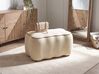 Upholstered Bench JUNO Fabric Light Beige
