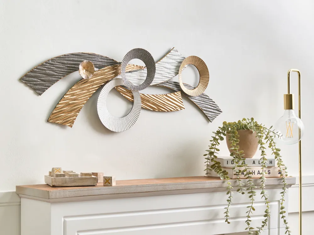 Wall Decor TIMAHOE Metal 31 cm Gold