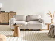 Modular Sofa 2 Seater AMLI Boucle Off-White_1070052