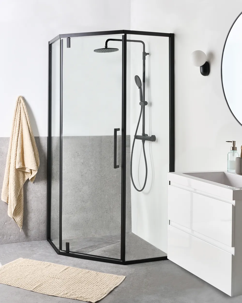 Shower Enclosure TOCANTINS Black