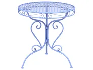 Bistropöytä ALBINIA 70 cm 70 cm Metalli Sininen_1016097