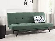 Sofa Bed 3 Seater LEEDS Fabric Green_1173868