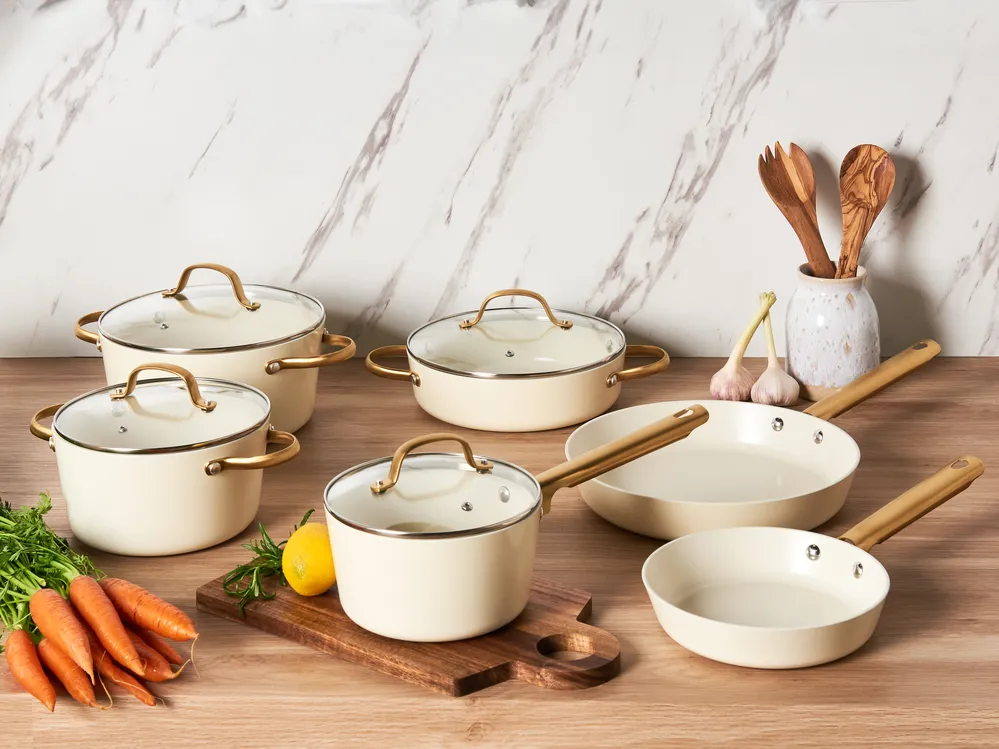 10 Piece Cookware Set ELITE PRO Off-White