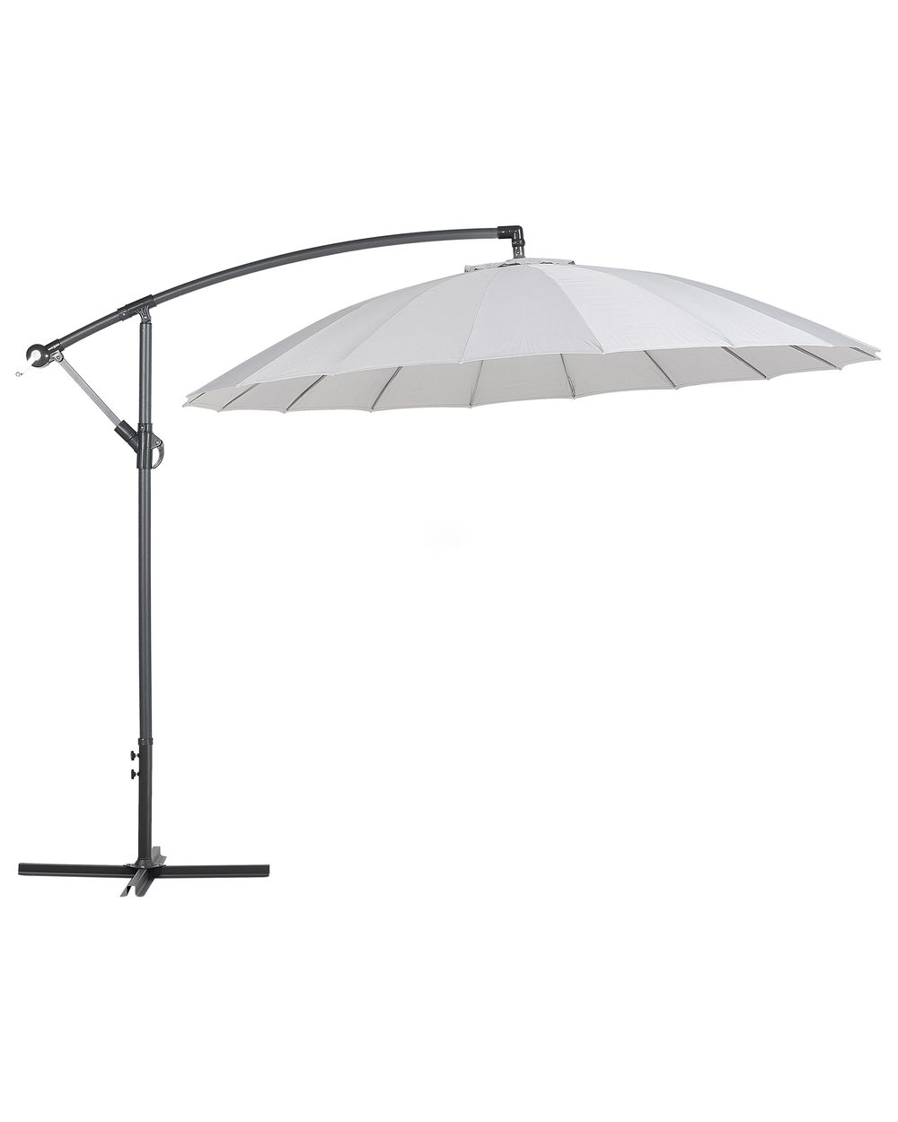 Cantilever Parasol 268 cm CALABRIA II Light Grey