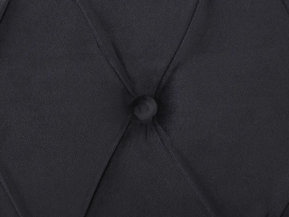 Bed Velvet AVALLON 140 x 200 cm (EU Double) Black_743643