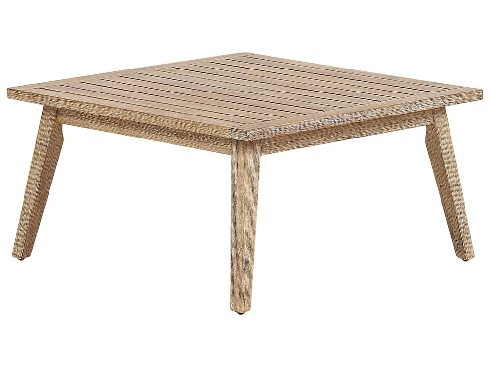 Garden Corner Sofa with Table 5 Seater ALCAMO Acacia Wood Black Left Hand_764955