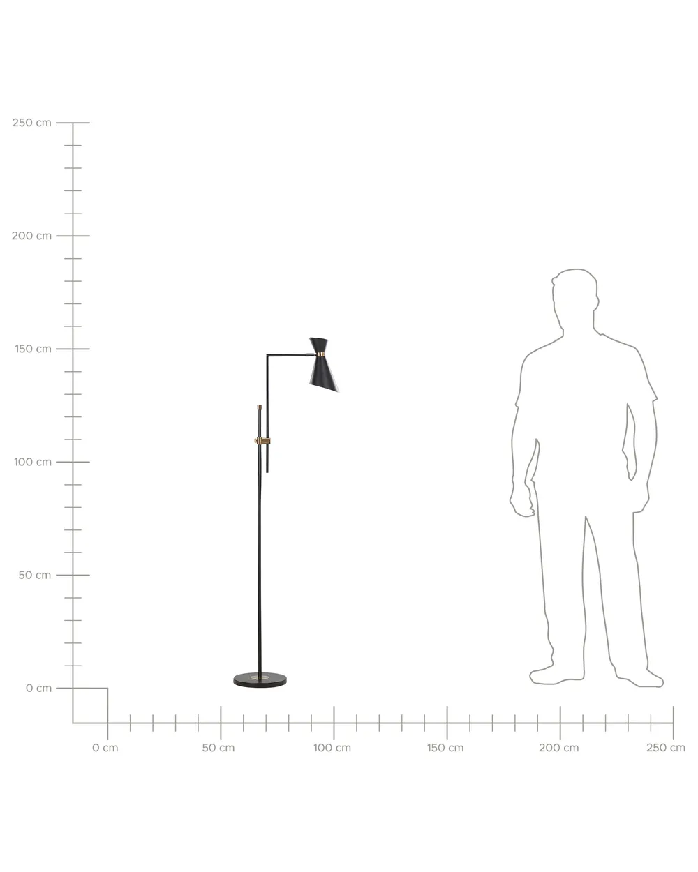 Floor Lamp MELAWI Metal Black_880128