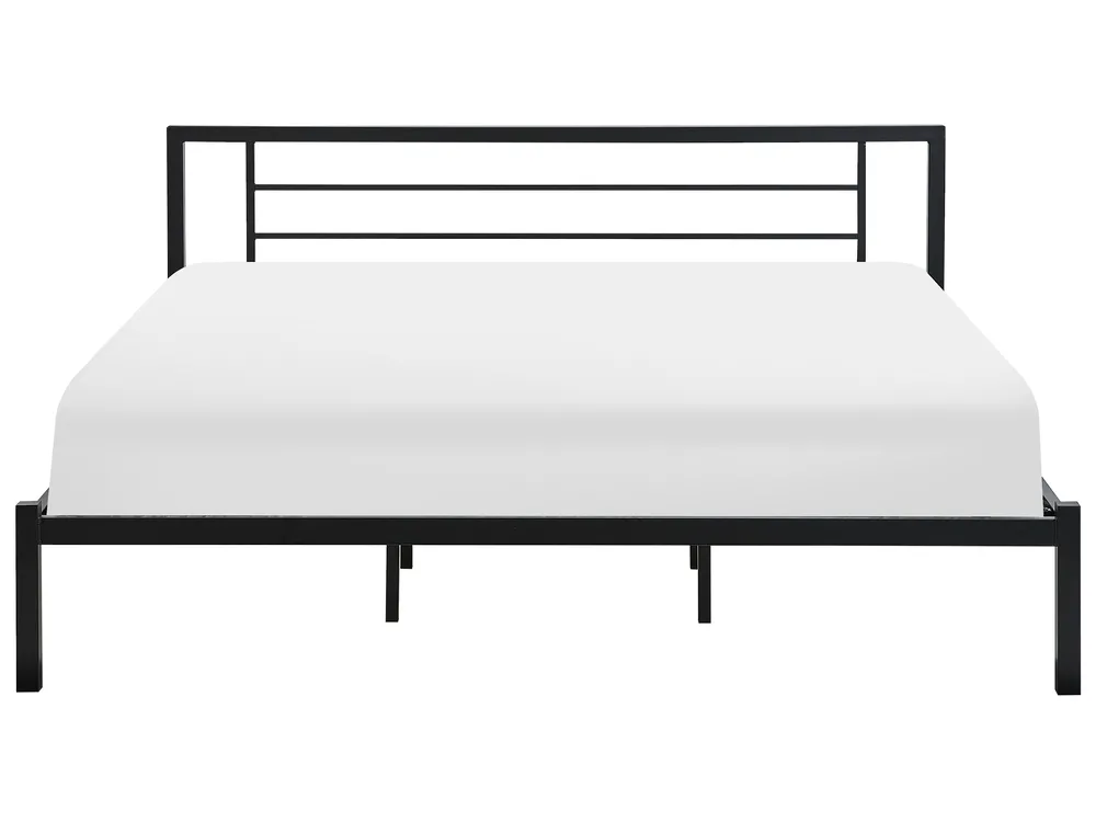 Sänky metalli CUSSET 180 x 200 cm Musta_735392