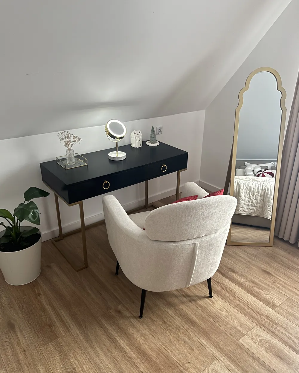 Konsolbord WESTPORT 115 cm 50 cm med lådor Svart/ Guld_896985
