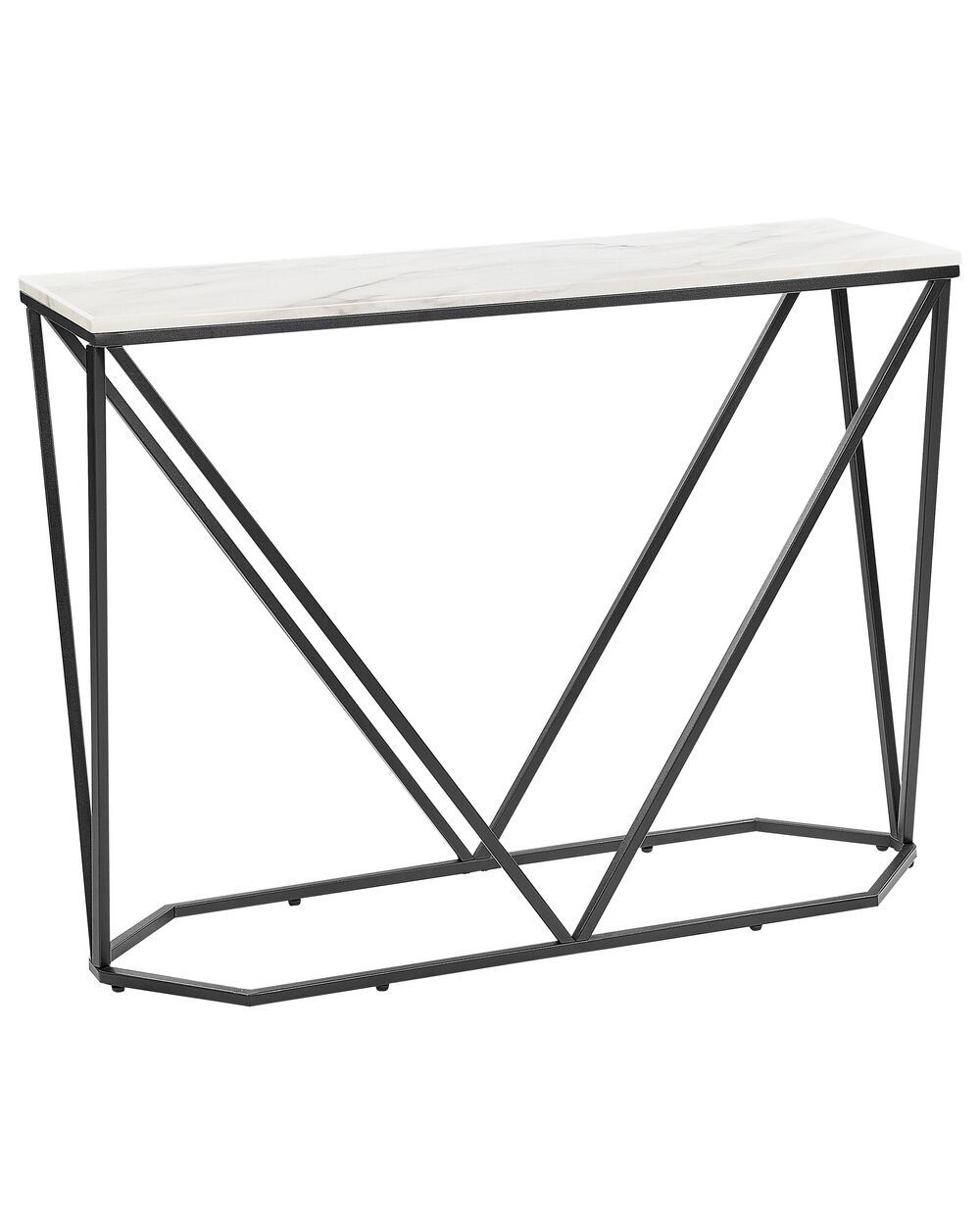 Console Table HAZEN Marble/ Black
