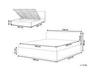 Ottoman Bed ORBEY Boucle Beige 180 x 200 cm (EU Super King)_964715