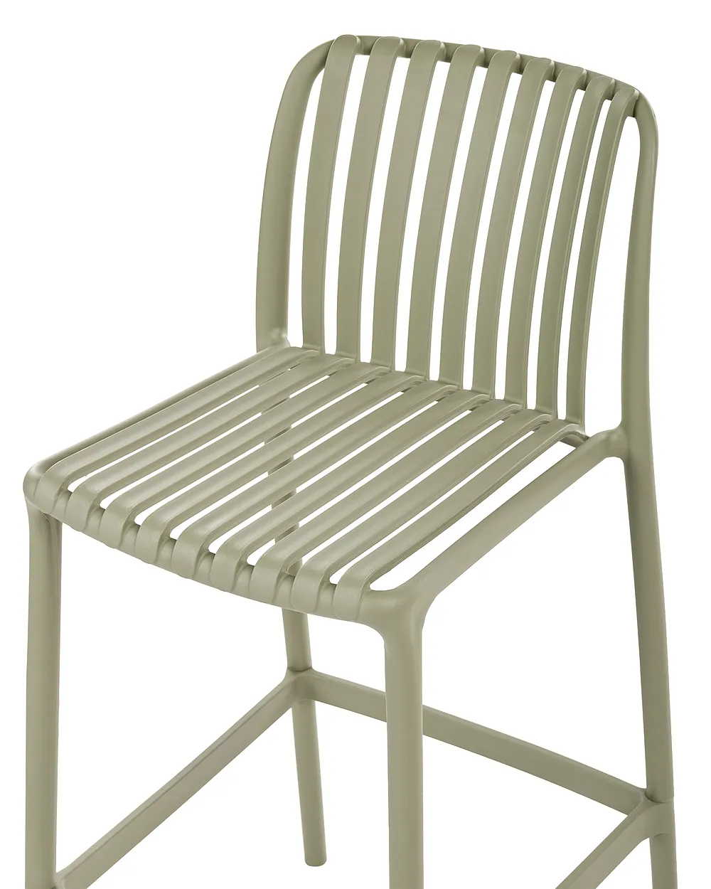 Set of 2 Bar Chairs ARICCIA Synthetic Material Green_1149267