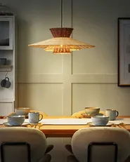 Pendant Lamp KABOMPO Rattan Brown_915491